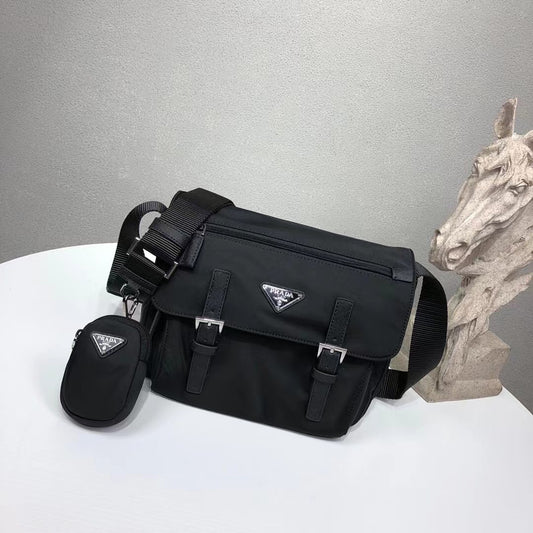 Luxury Nylon Crossbody Messenger Bag – Model 1BD953